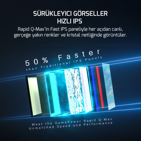 27 GAMEPOWER RAPID Q-MAX FLAT 0.5MS 300Hz QHD MONITOR