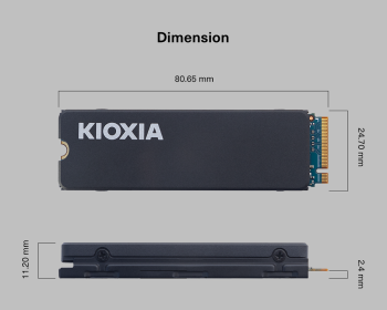 1TB KIOXIA EXCERIA HEATSINK M.2 NVMe GEN 4x4 6200/4900MB/s LSC11K1T02G8 