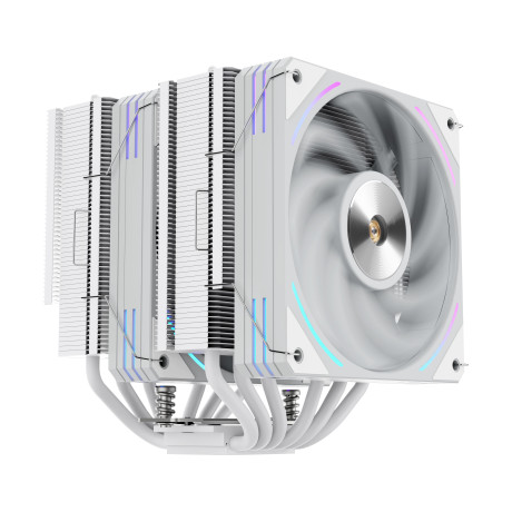 SEGOTEP MU HT6 Beyaz 2x120mm ARGB Hava Soğutucu