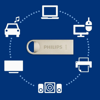 PHILIPS 64GB USB 2.0 25/10MB/S FM64FD160B/00